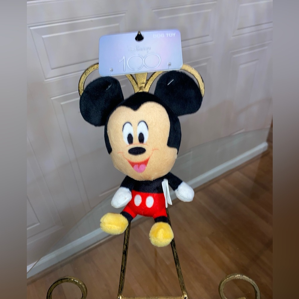 Fetch Disney Dog  Mickey Mouse 7” Stuffed Animal Plush With Squeaker New